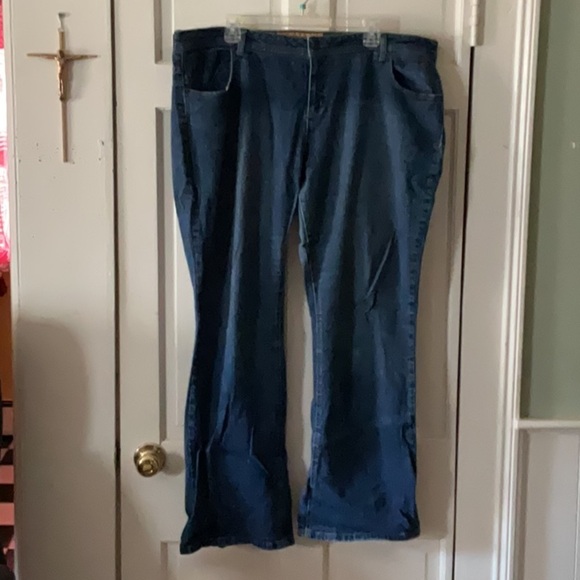 Women's 19/20 plus size Apple Bottom Blue Jeans - Picture 1 of 9